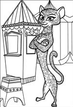Ausmalbild Madagascar 3